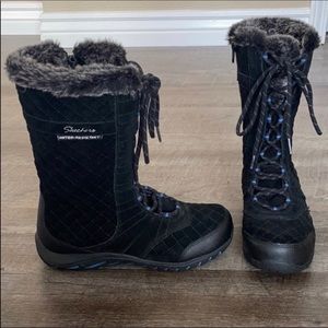 Skechers Adventure leather faux fur winter boots